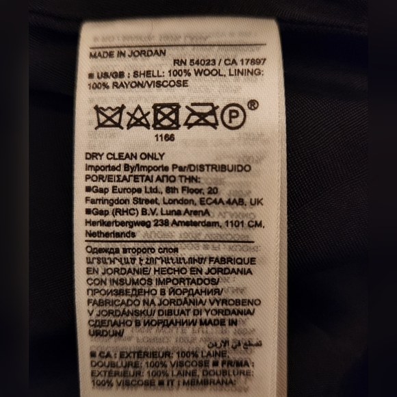 Banana Republic 100% Wool black Skirt Size 10 - Picture 5 of 11